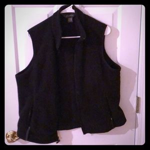 Womens Eddie Bauer Polartec Black Vest Misses XL